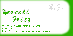 marcell fritz business card